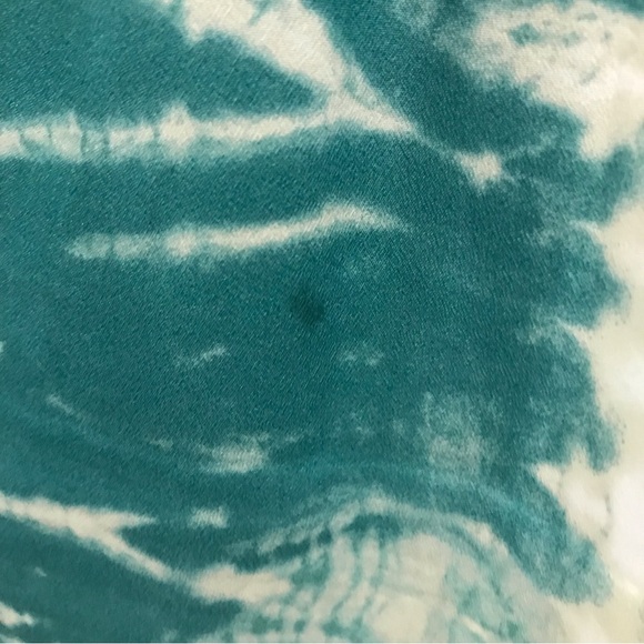 Maje Cameleon Skirt 38 tie dye teal green cream off white - Picture 11 of 11